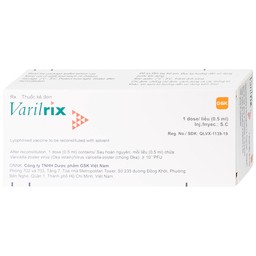 Vắc xin Varilrix 0.5ml